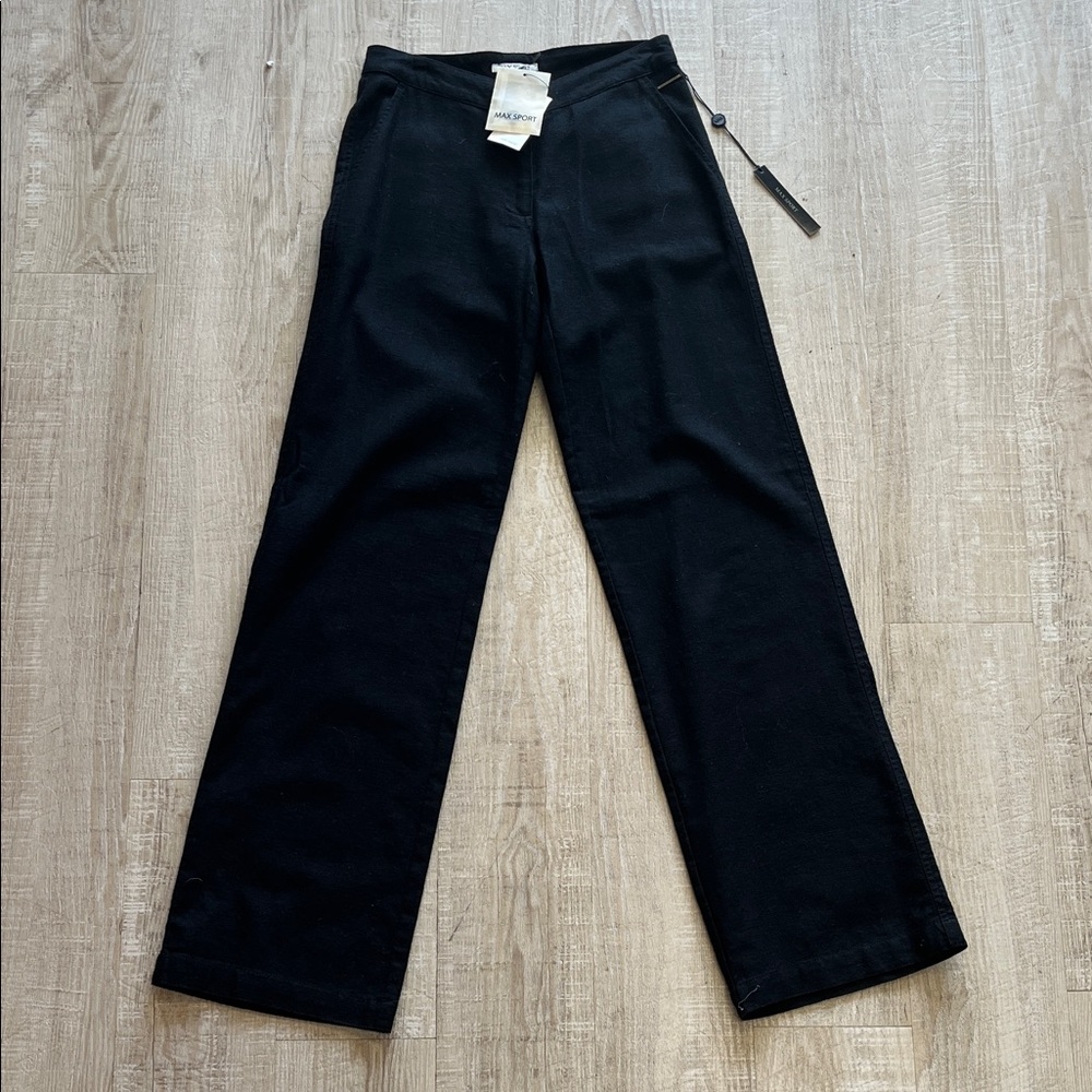 Elegant Black linen Trousers